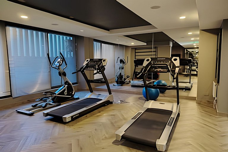 Gran vista, depto Ñuñoa -   Gym y wifi