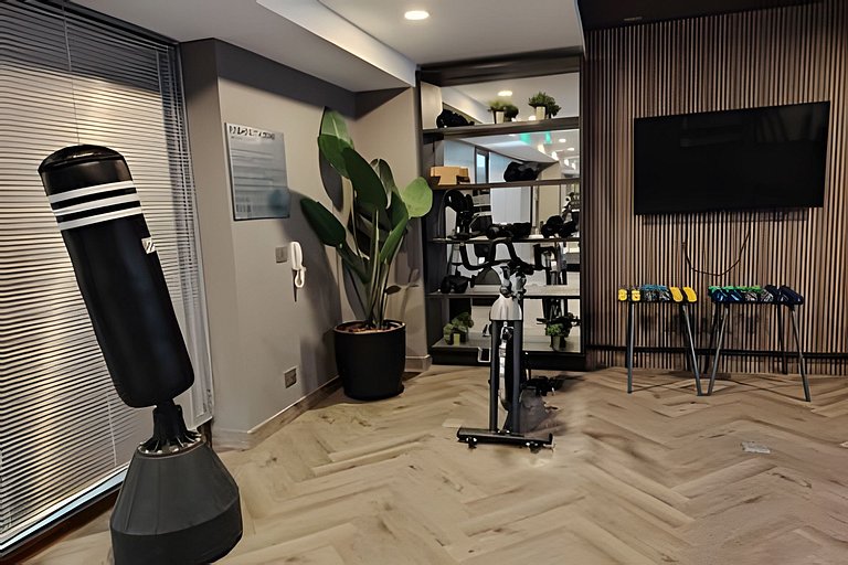 Gran vista, depto Ñuñoa -   Gym y wifi